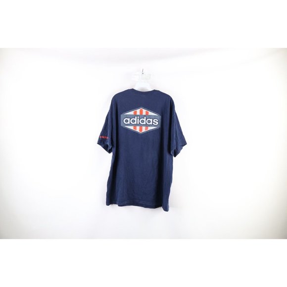 Vintage Y2K 2004 Adidas Mens Large Distressed Spell Out Short Sleeve T-Shirt - Picture 6 of 8